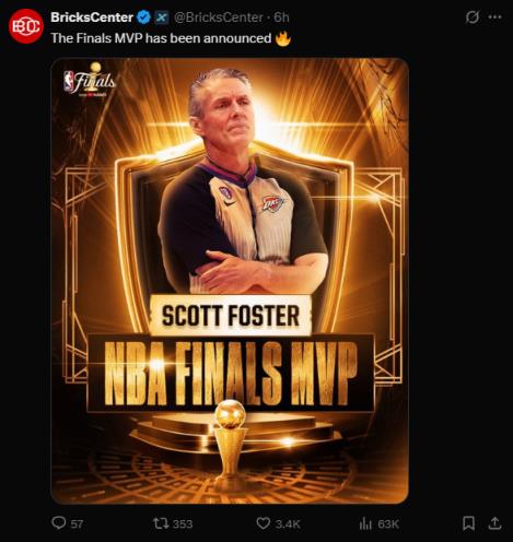 NBA總決賽FMVP揭曉？美媒玩梗：MVP已出爐